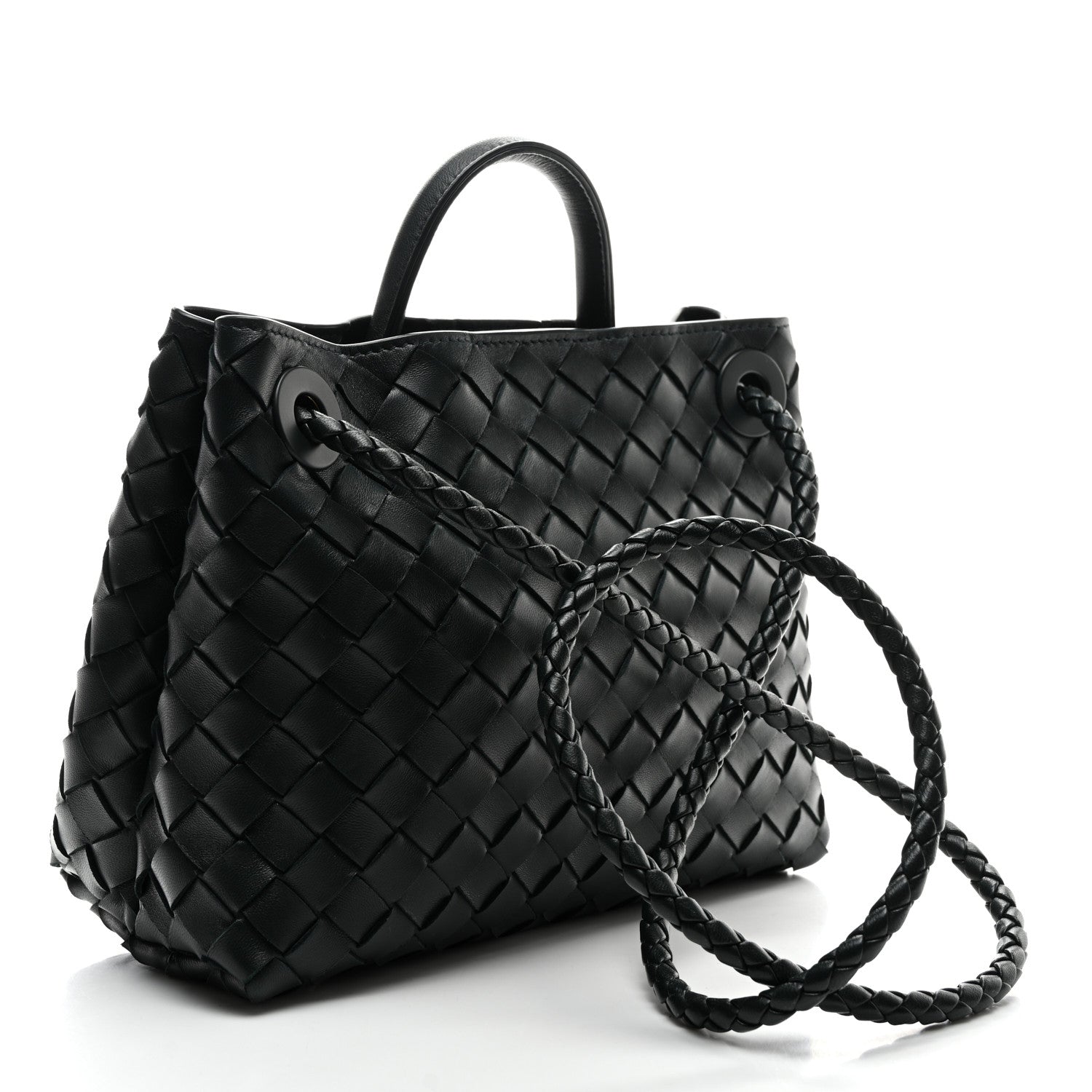 Bottega Veneta Nappa Intrecciato Small Andiamo Shoulder Bag Emerald Green 2 of 8