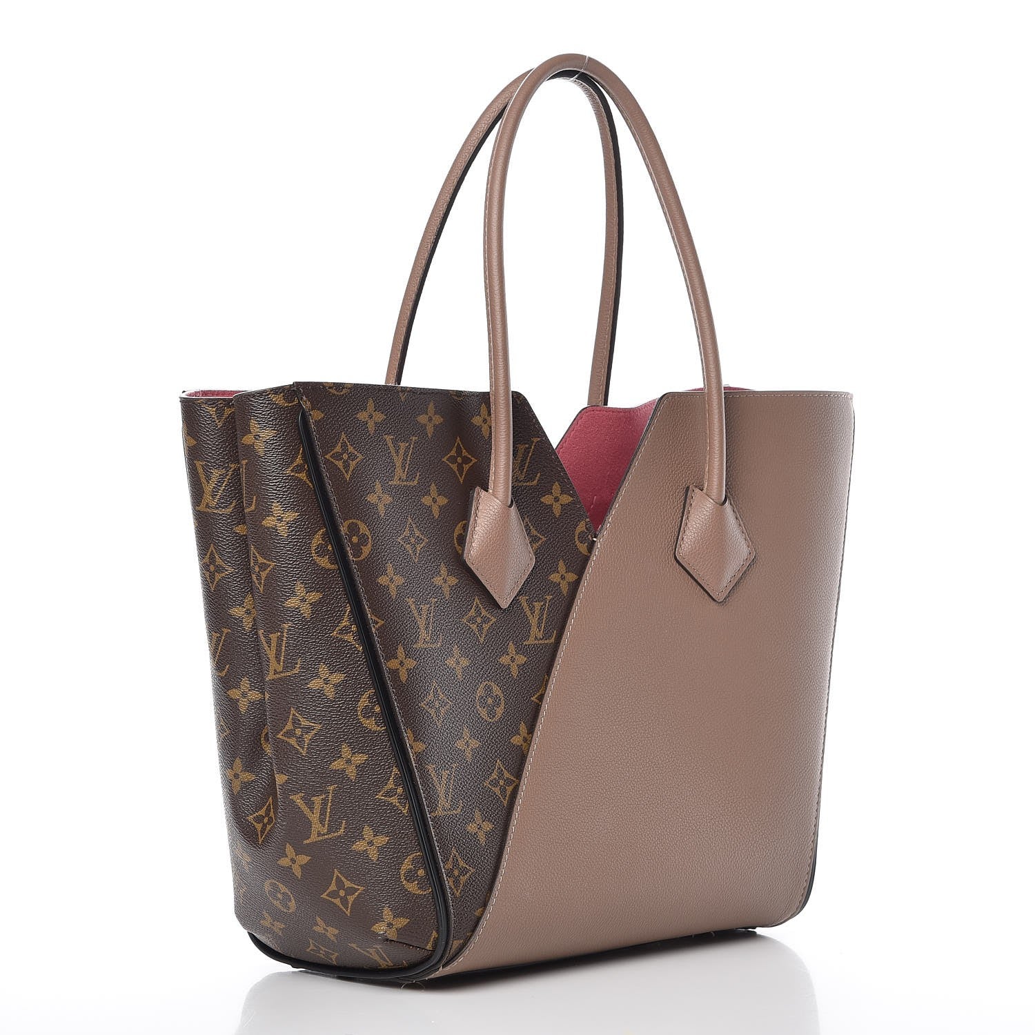 Louis Vuitton Calfskin Monogram Kimono Tote Taupe Glace 3 of 13