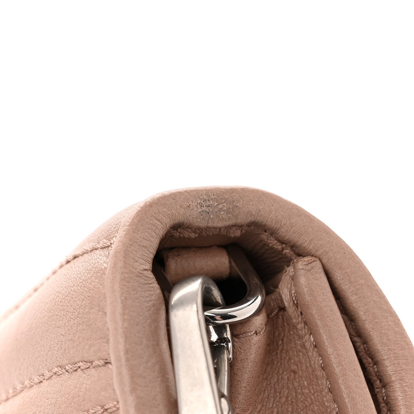 Soft Calfskin Impunture Diagramme Chain Wallet Cipria