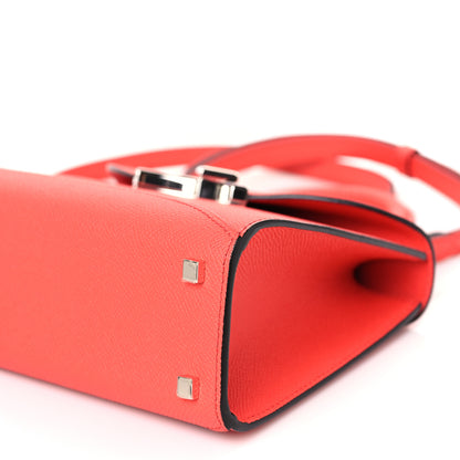 Moynat Carat Calfskin Gabrielle BB Coral 8 of 8