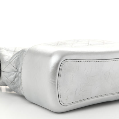 Chanel Metallic Aged Calfskin Quilted Medium Gabrielle Silver 9 of 11