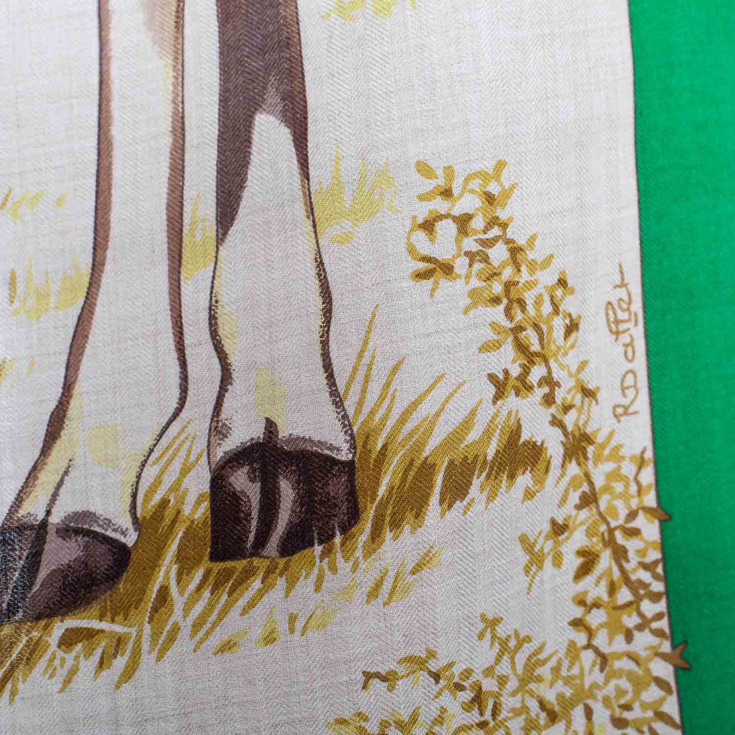 Cashmere Silk Les Girafes Shawl 140