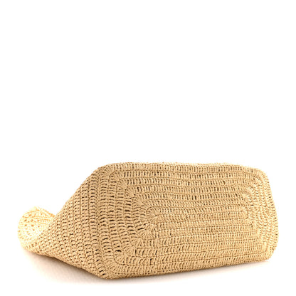 Saint Laurent Raffia Monogram Hobo Naturale 4 of 11