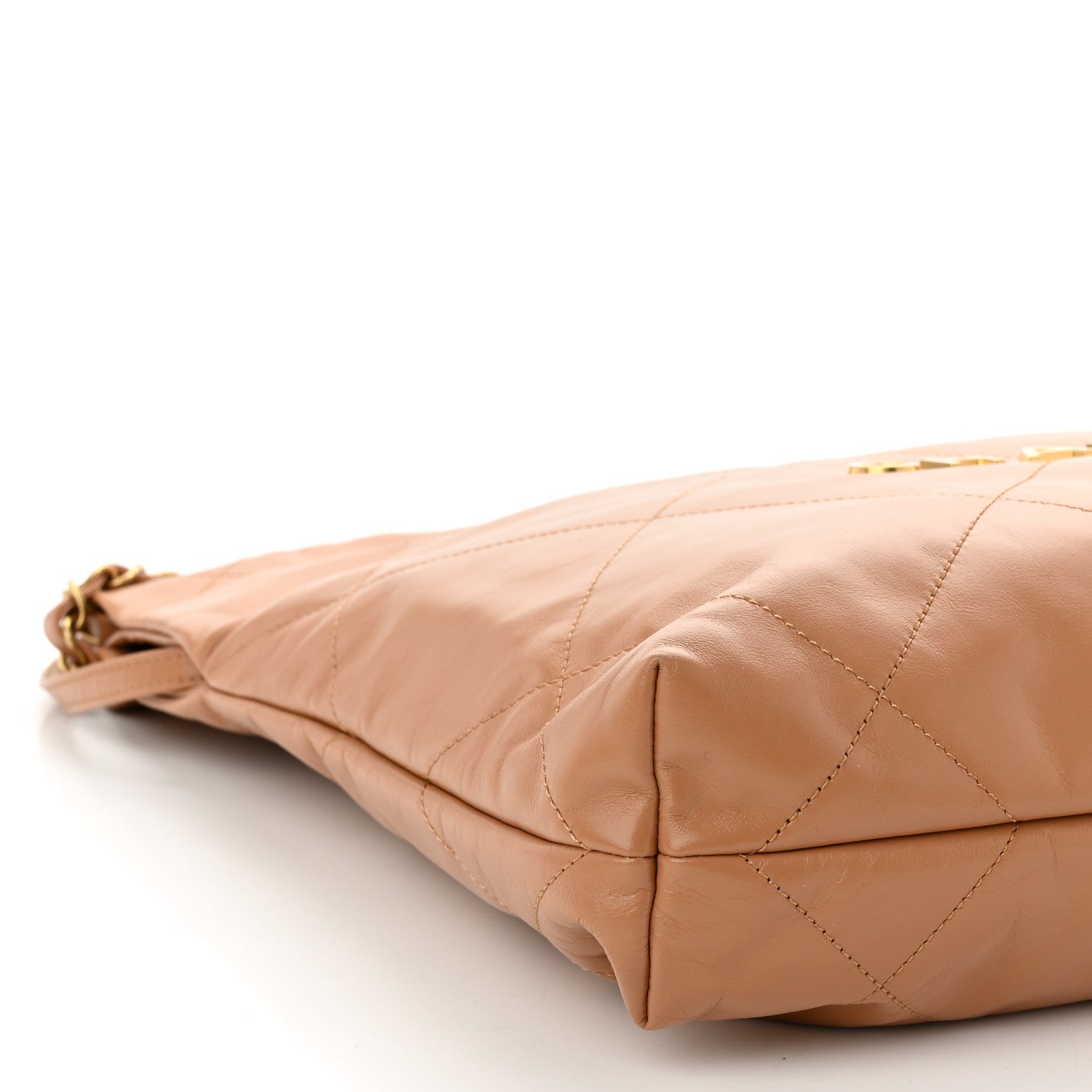 Chanel Shiny Calfskin Quilted Small Chanel 22 Beige 9 of 10