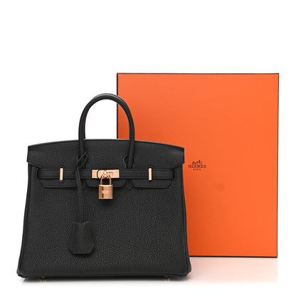 Hermes Togo Birkin 25 Black 12 of 12