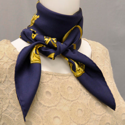 Hermes Silk Les Cavaliers D Or Scarf 90 6 of 6