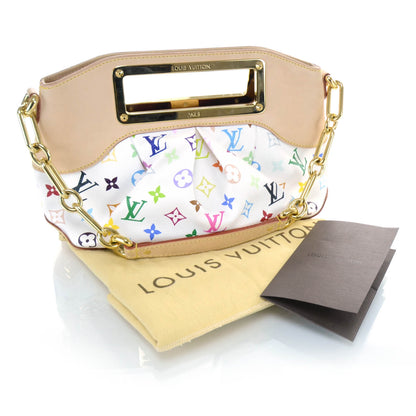 Louis Vuitton Monogram Multicolor Judy PM White 3 of 9