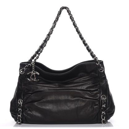 Chanel Lambskin Large Sharpei Shoulder Bag Black 1 of 7