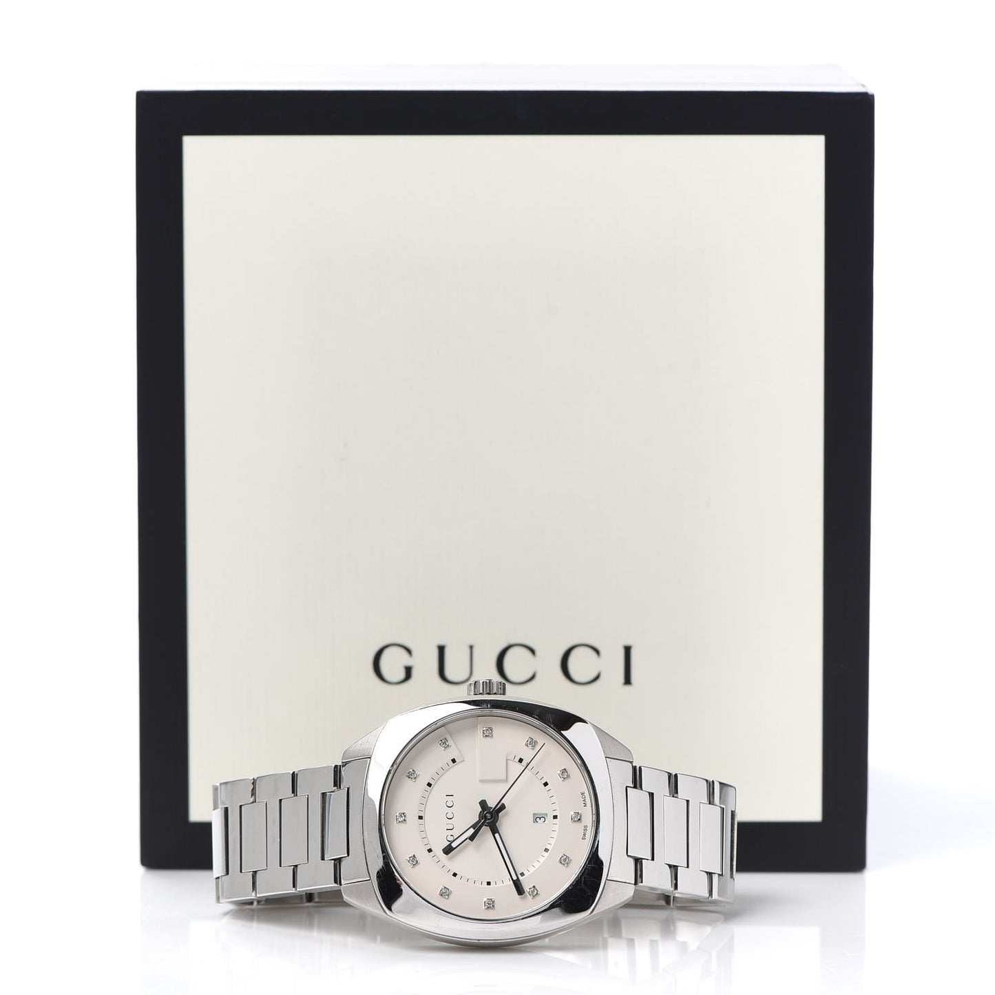 Stainless Steel Diamond 37mm G-Timeless Quartz Watch White