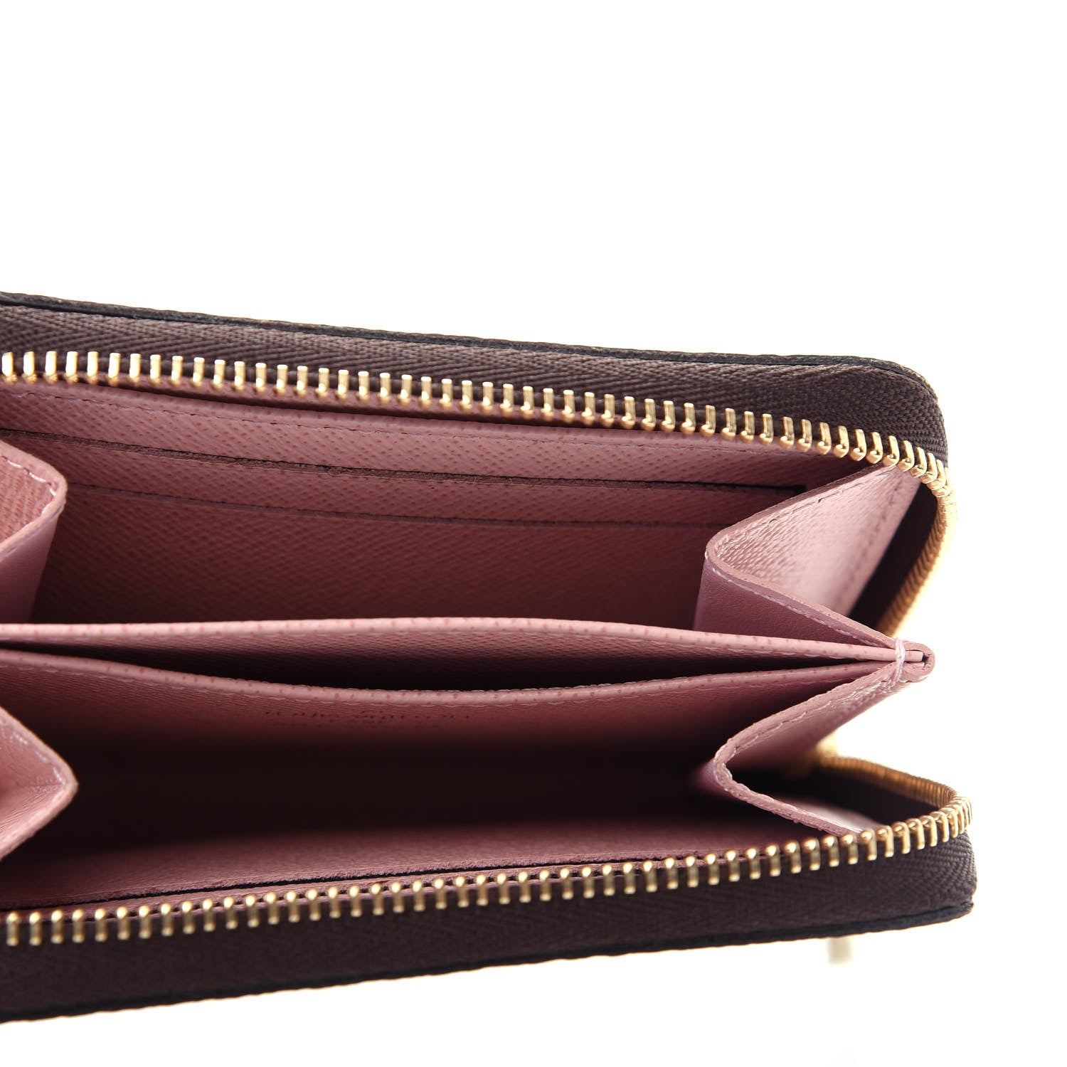 Louis Vuitton Damier Ebene Zippy Coin Purse Rose Ballerine 5 of 8
