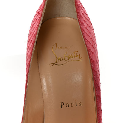 Christian Louboutin Watersnake Nubuck Neofilo 120 Pumps 36 Framboisine 8 of 9