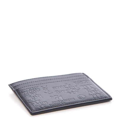 Saint Laurent Calfskin 1971 All Over Card Case Black 4 of 7