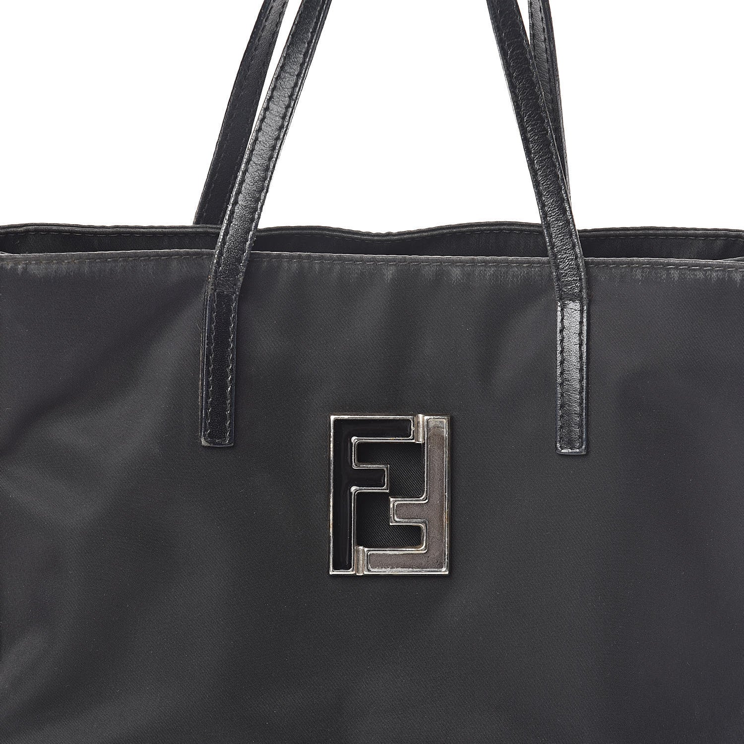 Fendi Nylon Small Tote Black 13 of 15