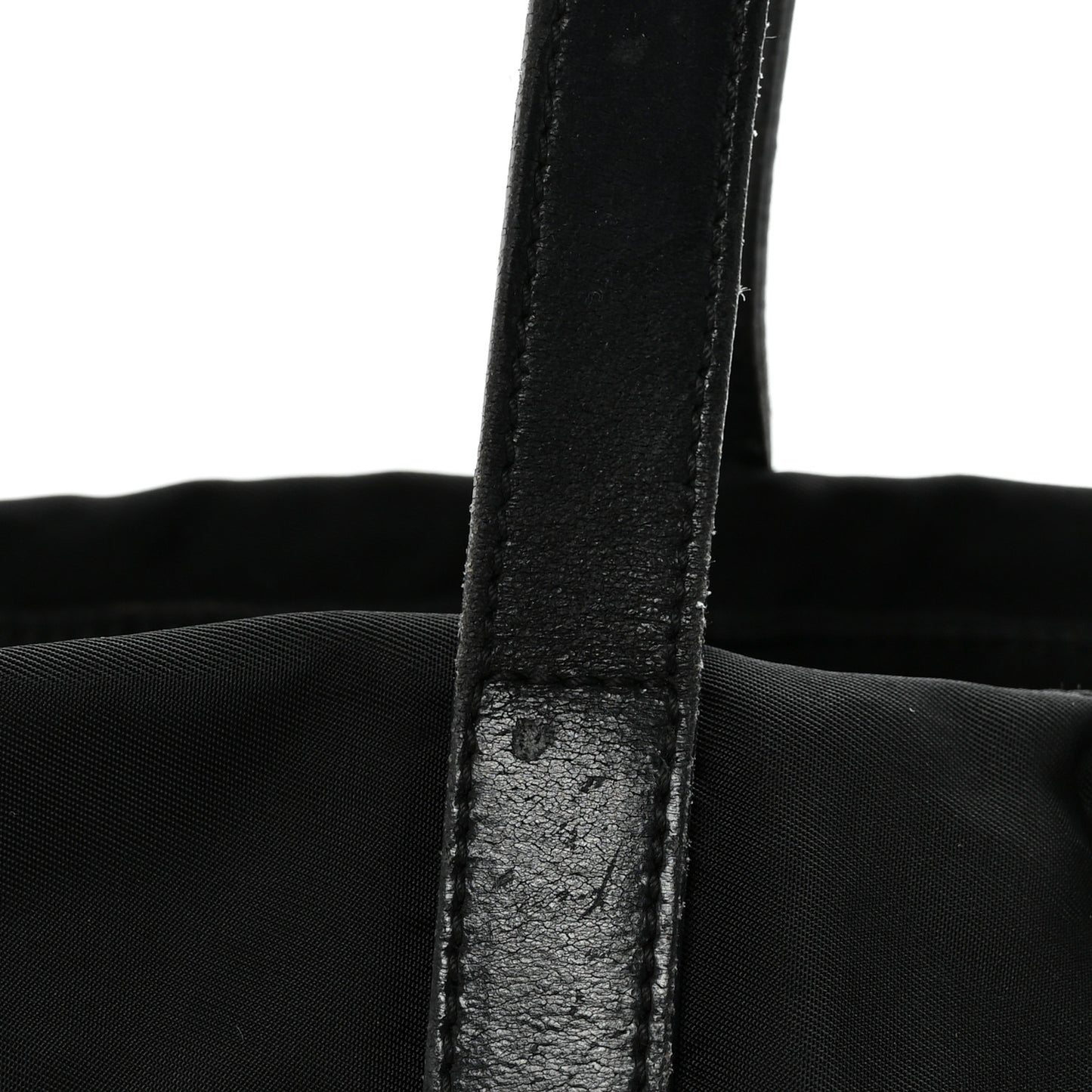 Tessuto Nylon Shopping Tote Black