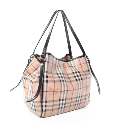 Burberry Haymarket Check Small Canterbury Tote Black 3 of 14