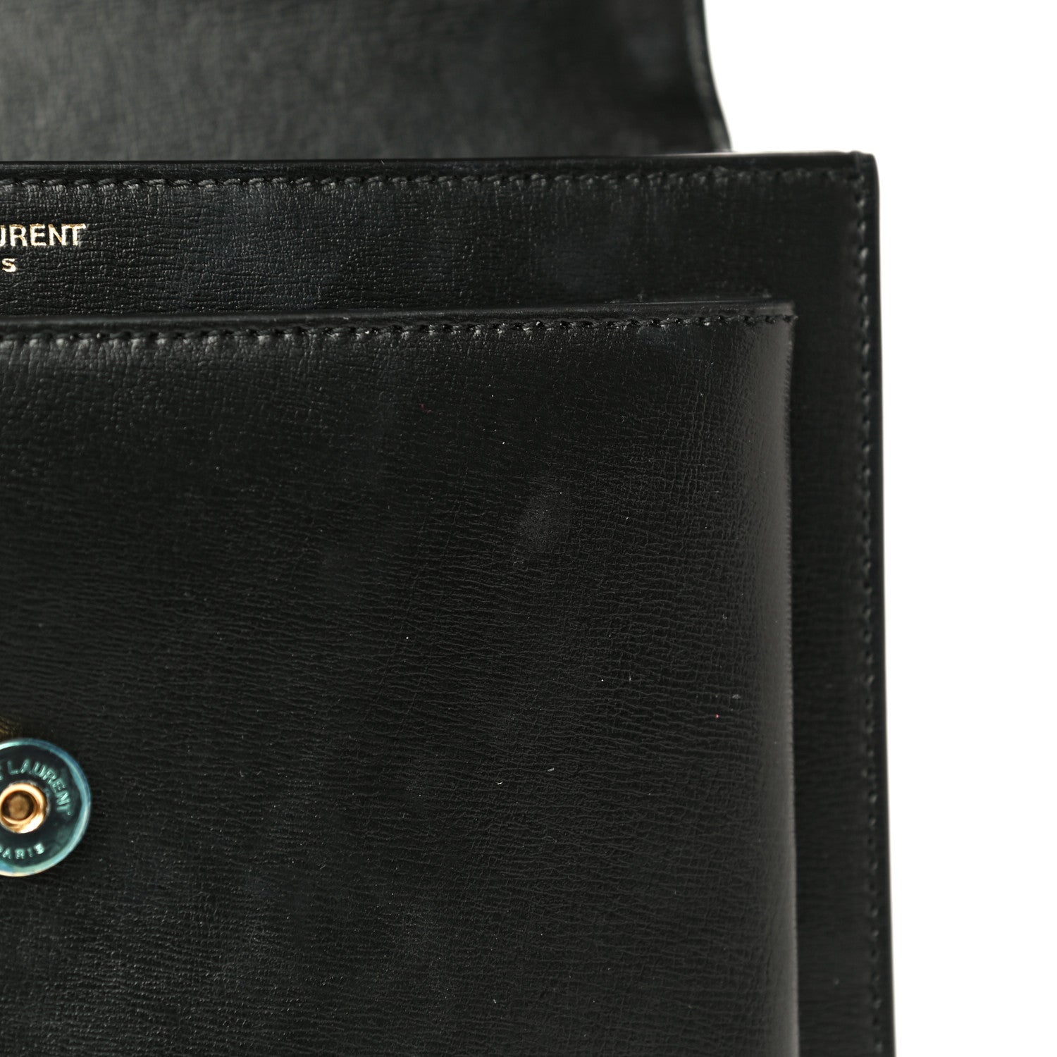 Saint Laurent Calfskin Medium Monogram Sunset Black 14 of 16