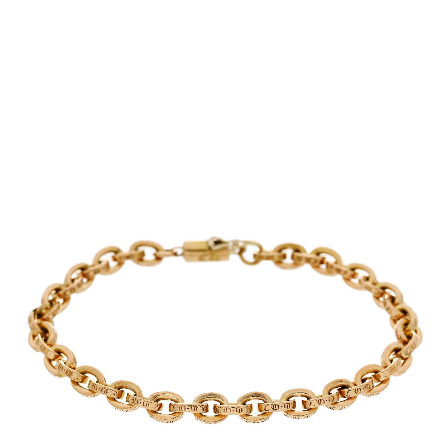 Chrome Hearts 22K Yellow Gold Paperclip Bracelet 1 of 4