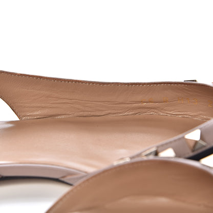 Valentino Garavani Nappa Rockstud Slingback Flats 38 Black Poudre 9 of 12