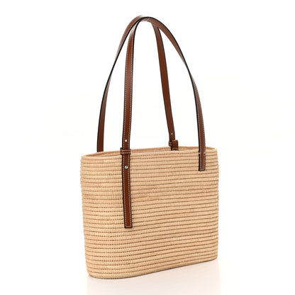 Loewe Raffia Small Square Basket Tote Bag Natural Tan 3 of 9