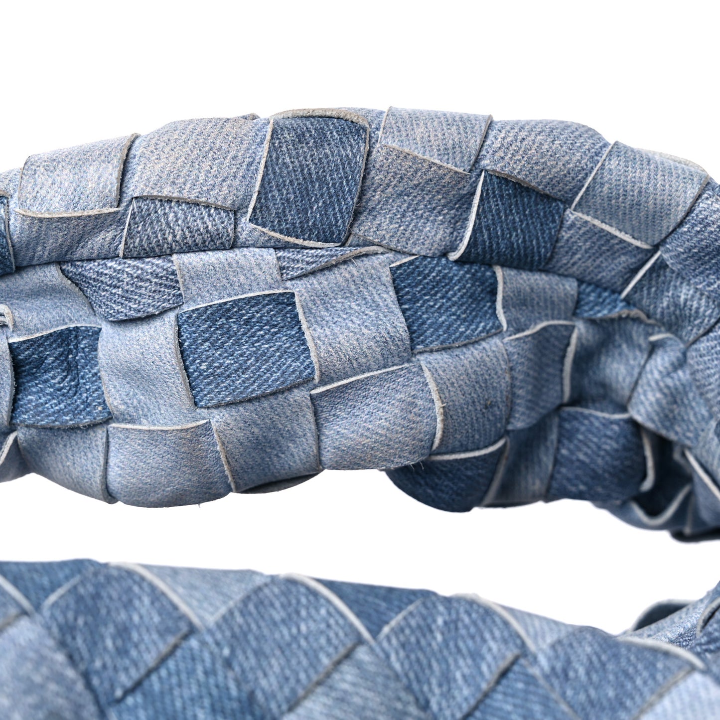 Nappa Denim Effect Intrecciato Mini Jodie Denim