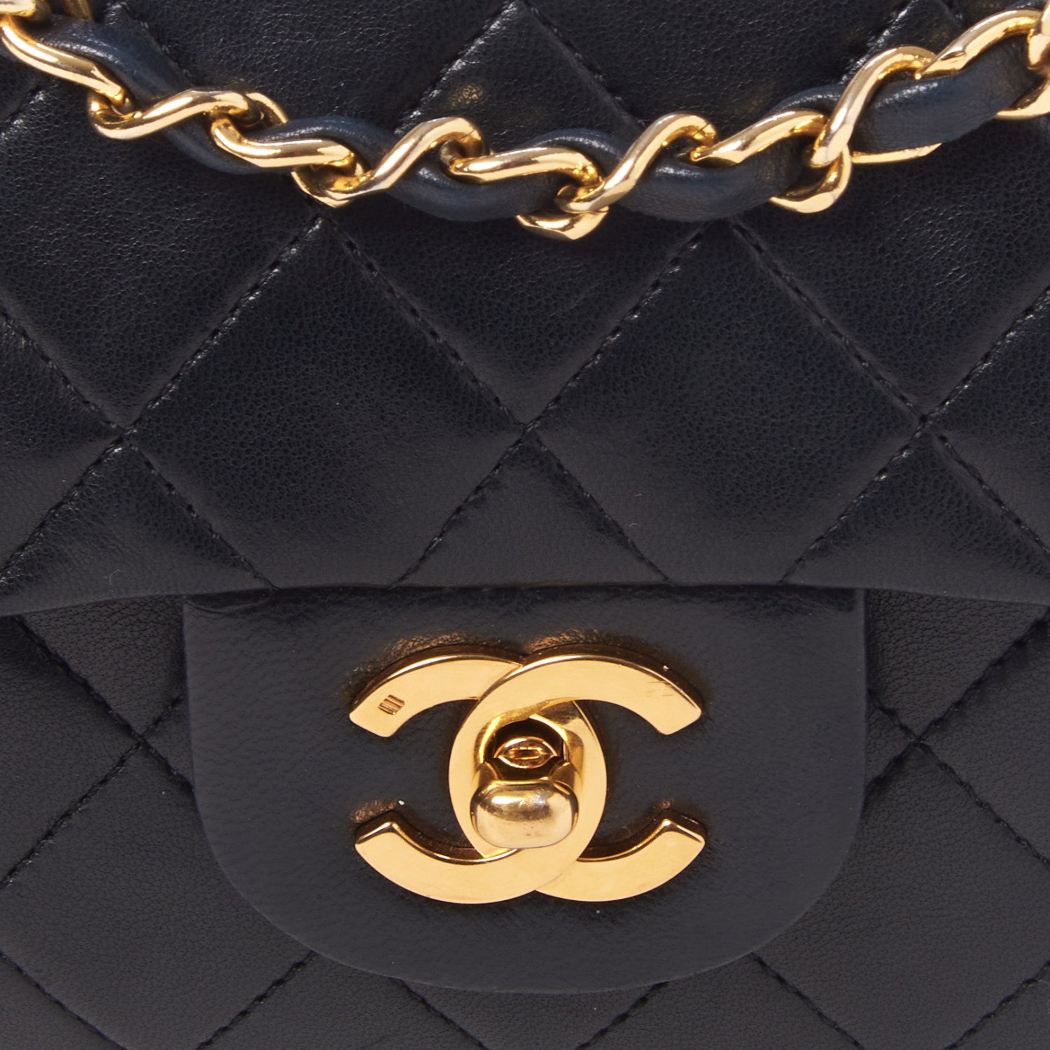 Chanel Lambskin Quilted Small Double Flap Black 8 of 9