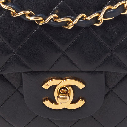 Chanel Lambskin Quilted Small Double Flap Black 8 of 9