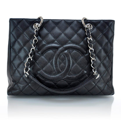 Chanel Caviar Quilted Grand Shopping Tote GST Black 1 of 14
