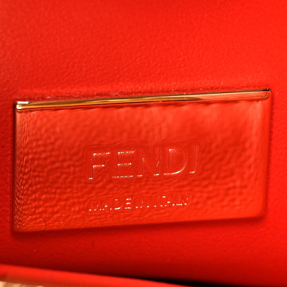 Fendi Nappa Marble Mini Peekaboo Iconic Satchel Rosso Multicolor 7 of 12