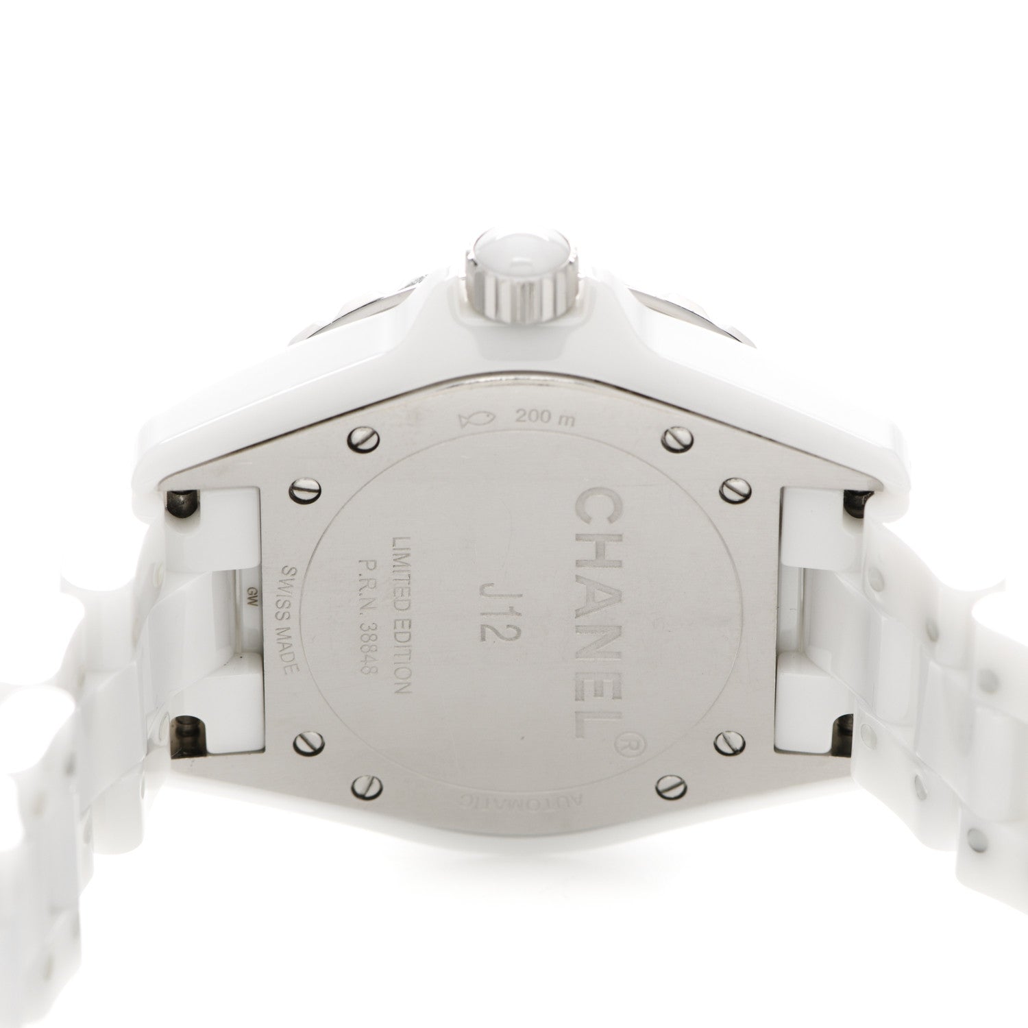 Chanel Stainless Steel Ceramic 38mm J12 Automatic Watch Soft Blue 4 of 4