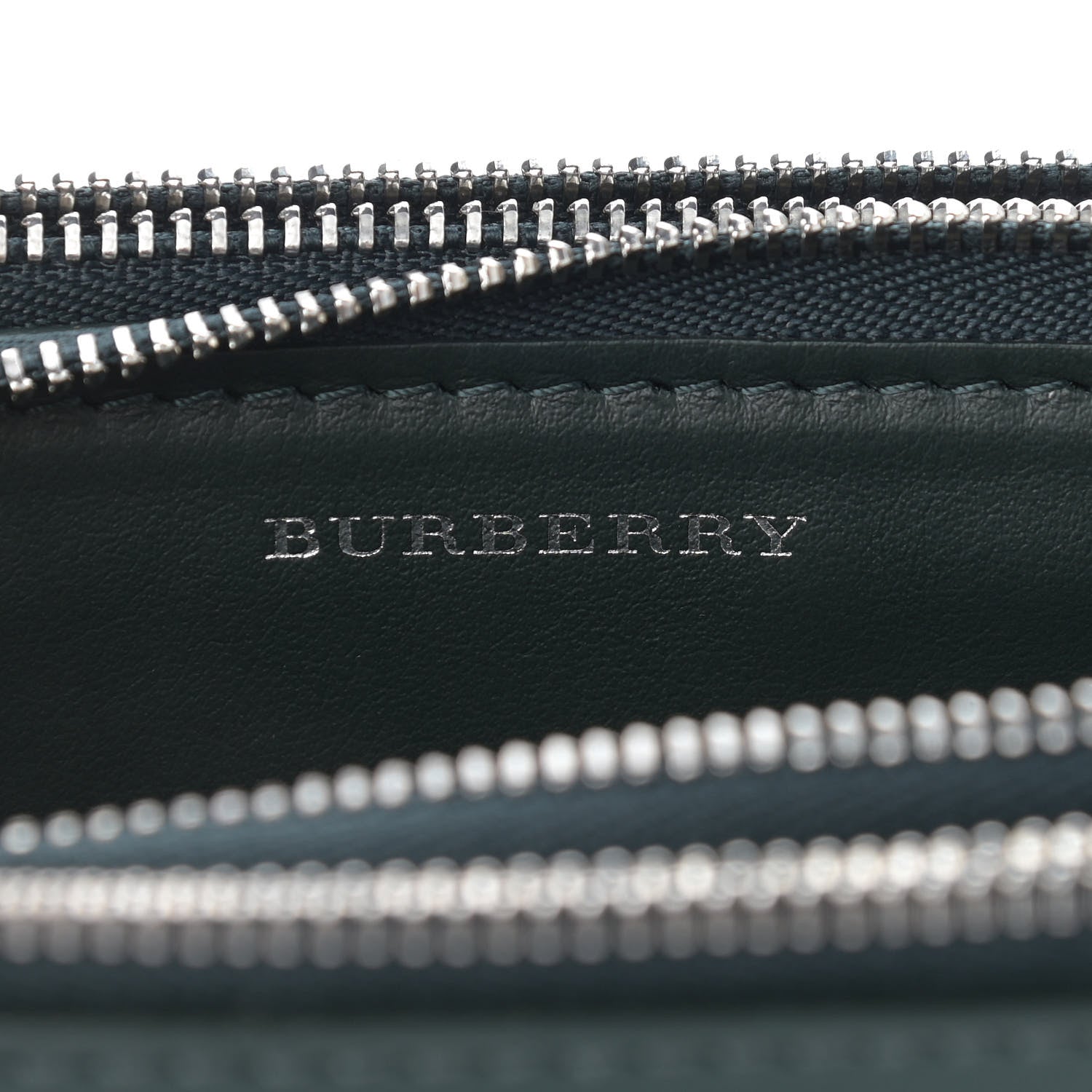 Burberry Patent Calfskin Penhurst Chain Triple Zip Shoulder Bag Green 6 of 10