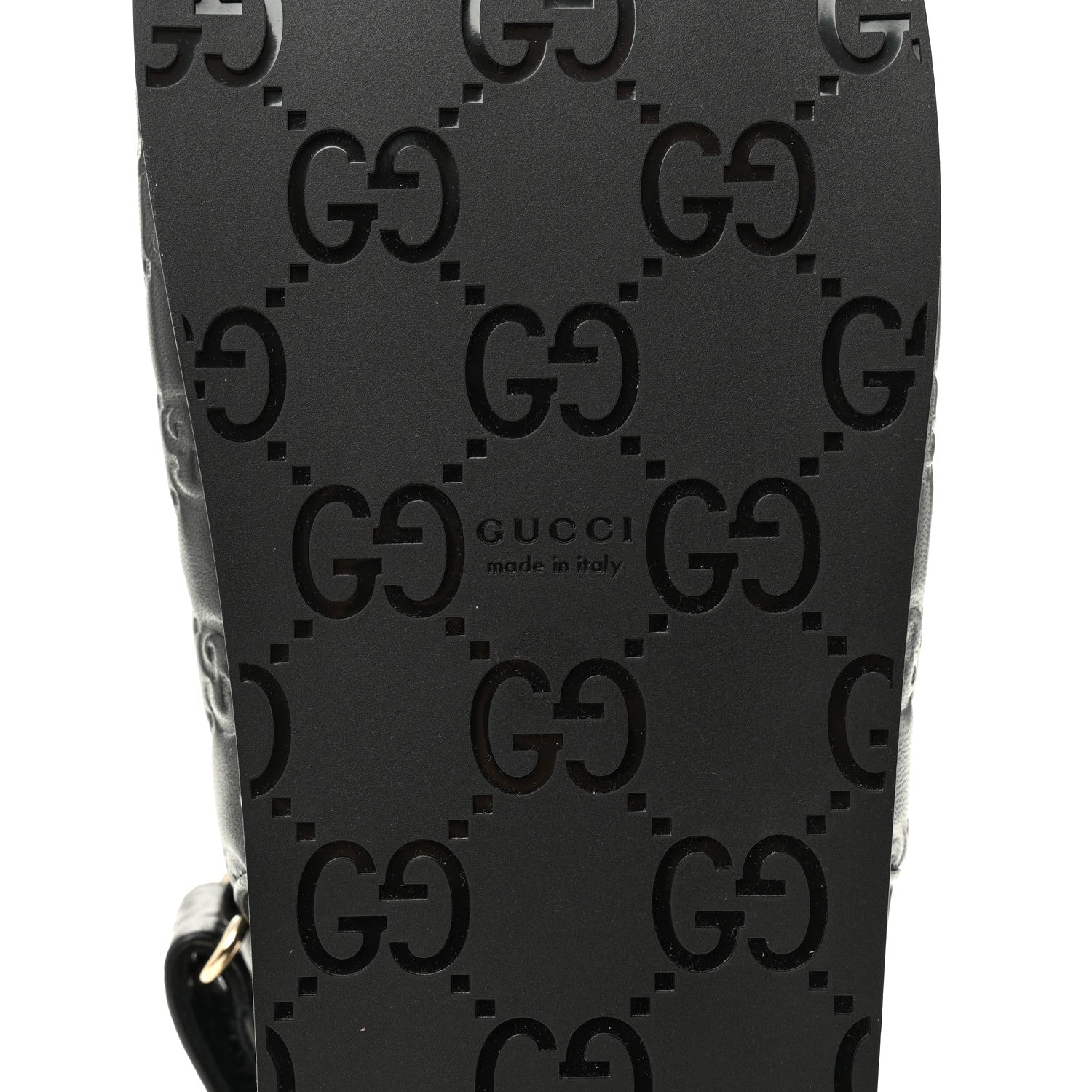 Gucci Guccissima GG Embossed Womens Sandals 39 Black 8 of 10