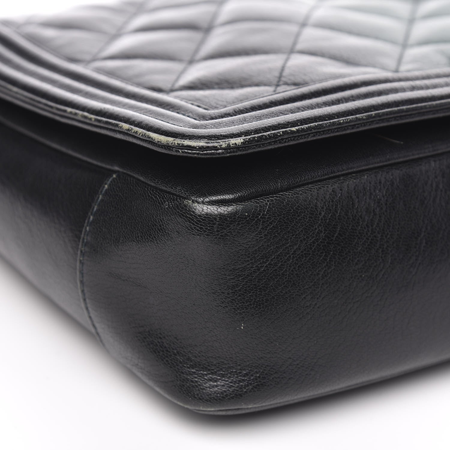 Chanel Goatskin Ombre Faded Quilted New Medium Boy Flap Dark Green 8 of 15