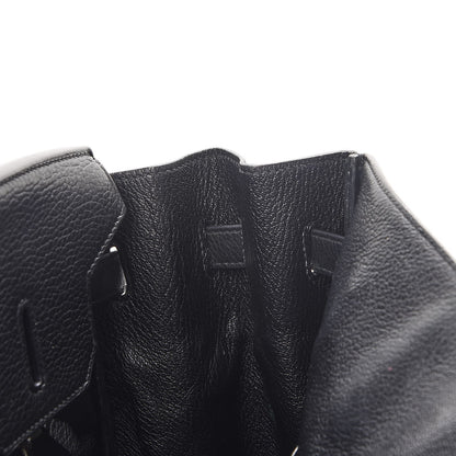 Hermes Taurillon Clemence Birkin 35 Black 13 of 44