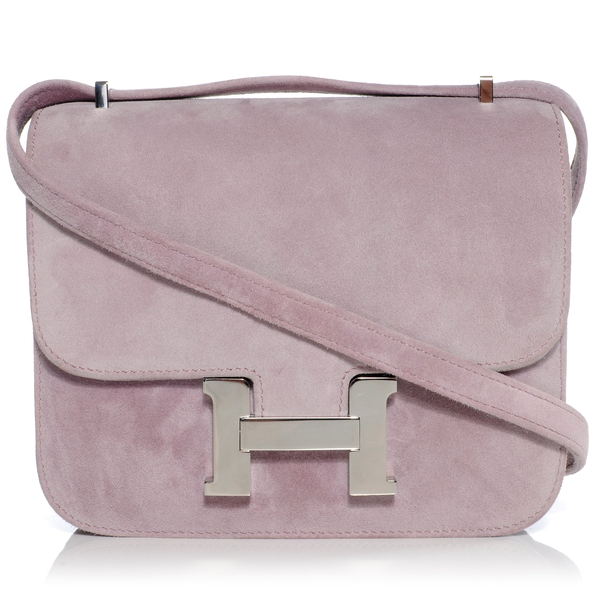 Hermes Veau Doblis Suede Constance 18 cm Lilac 1 of 7