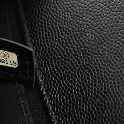 Chanel Caviar Quilted Medium Boy Flap Black 7 of 10