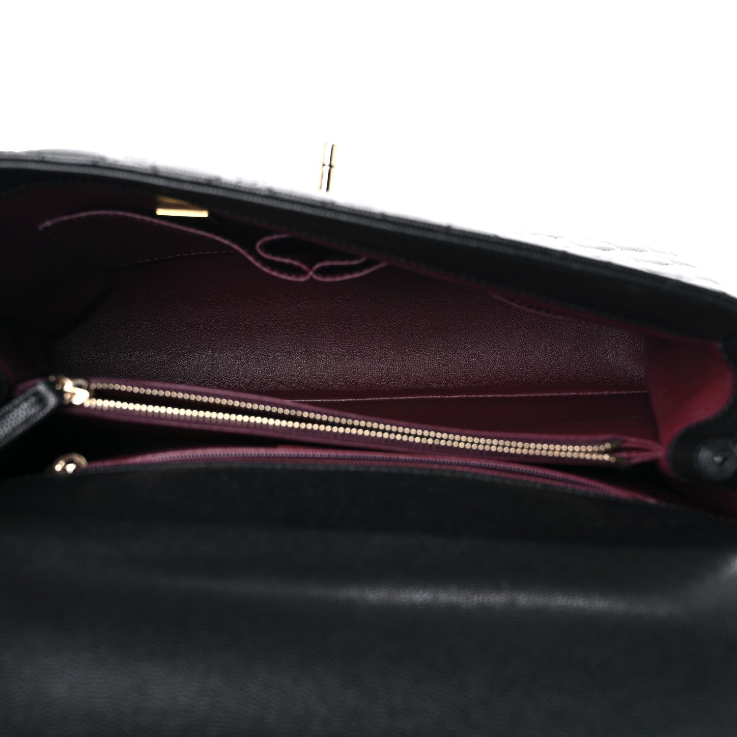 Chanel Caviar Quilted Medium Coco Handle Flap Black 5 of 10