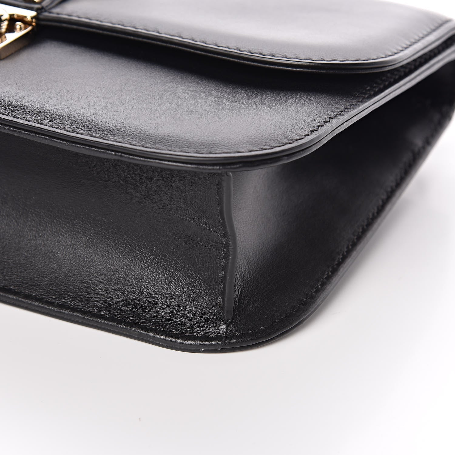 Valentino Garavani Vitello Medium Glam Lock Rockstud Flap Black 8 of 9