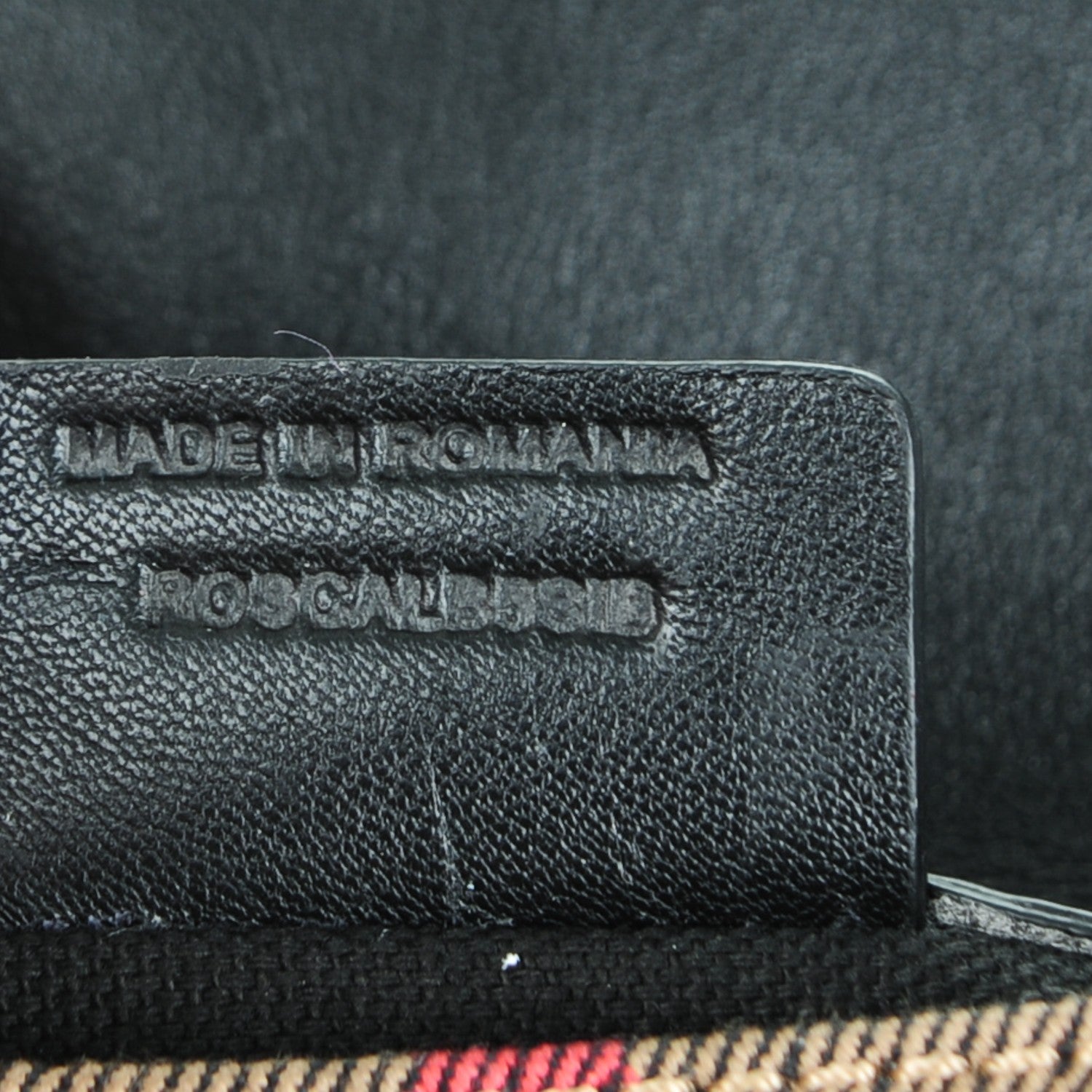Burberry Horseshoe Calfskin House Check Small Milton Crossbody Bag Black 7 of 7