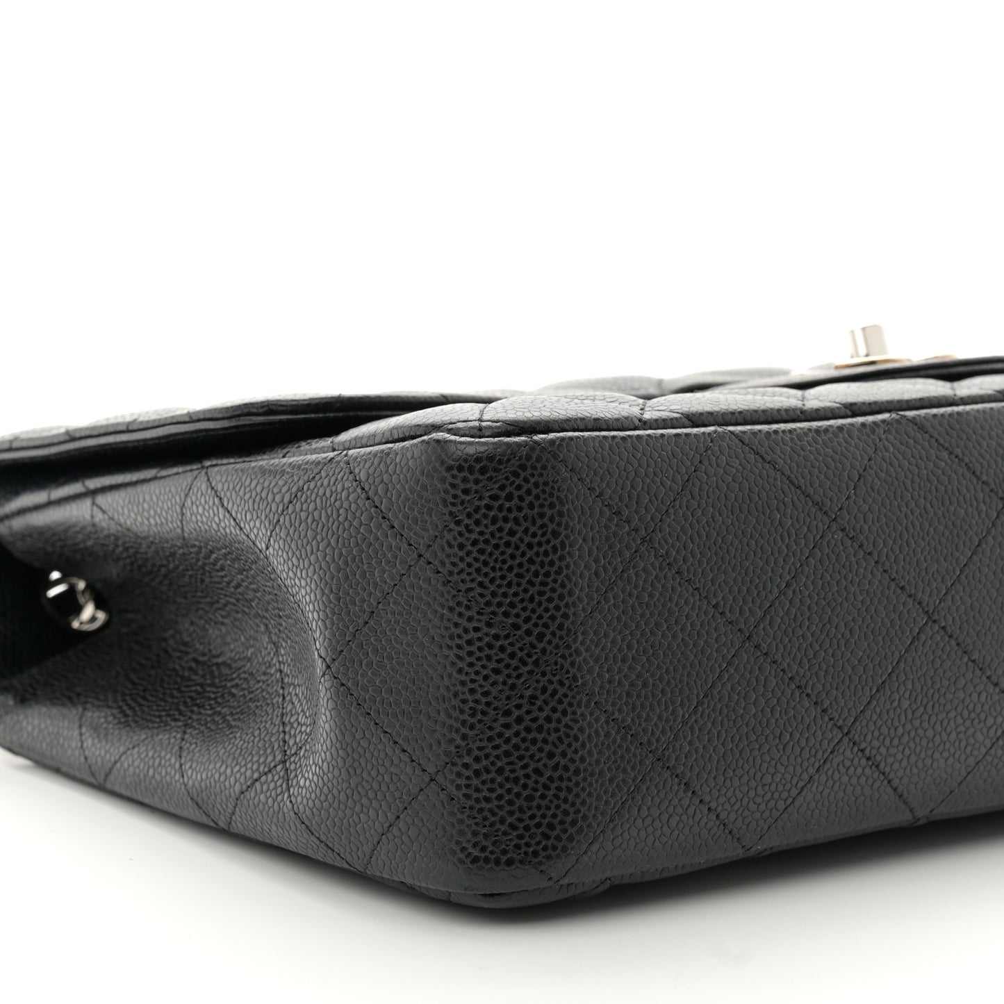 Caviar Quilted Jumbo Single Flap Black