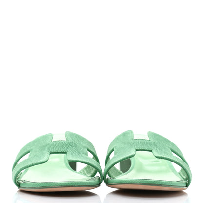Hermes Epsom Oasis Sandals 38 Malachite 2 of 8