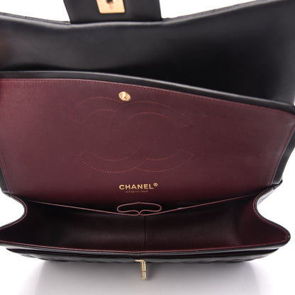 Chanel Lambskin Quilted Jumbo Double Flap Black 5 of 11