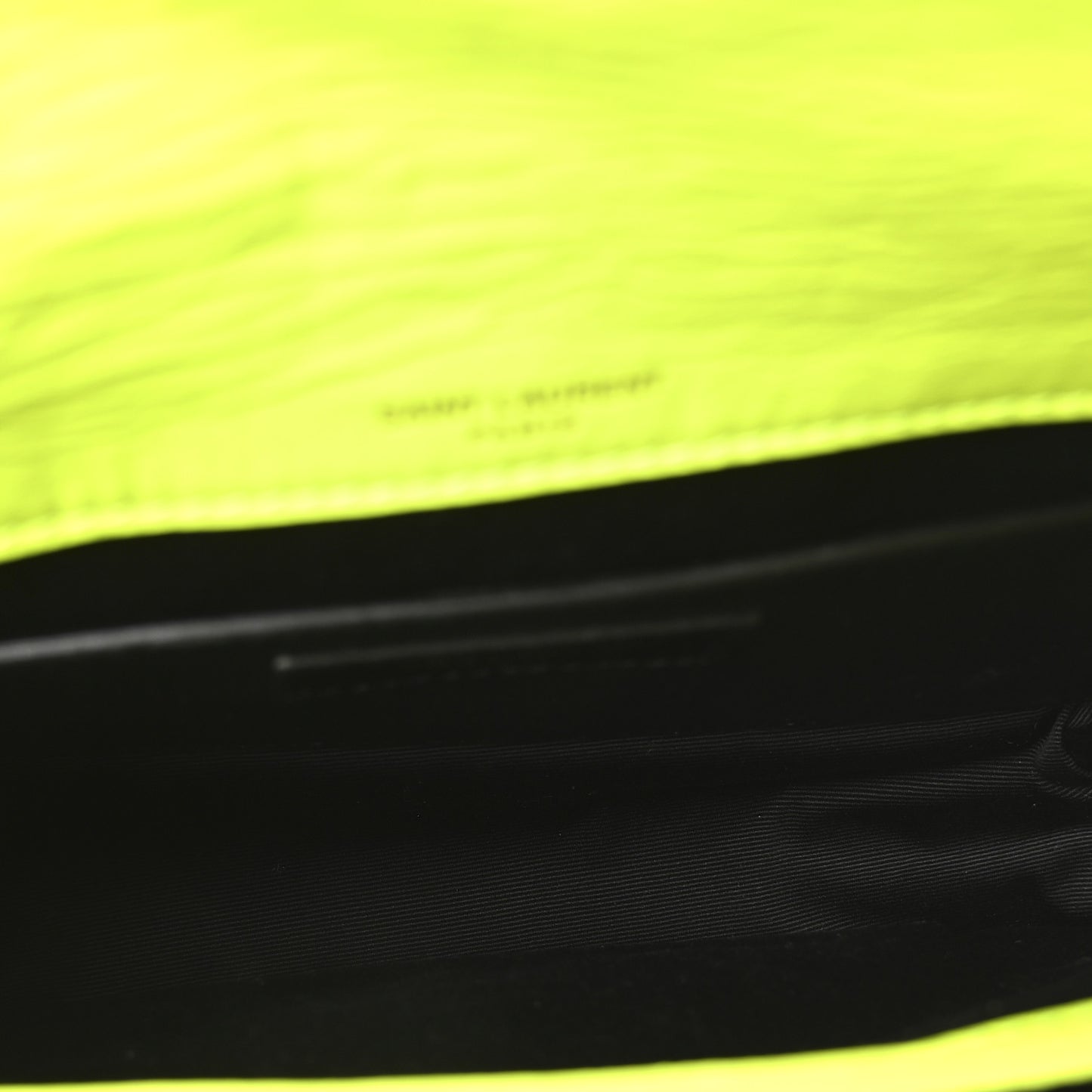 Crinkled Calfskin Matelasse Monogram Baby Niki Chain Satchel Neon Yellow