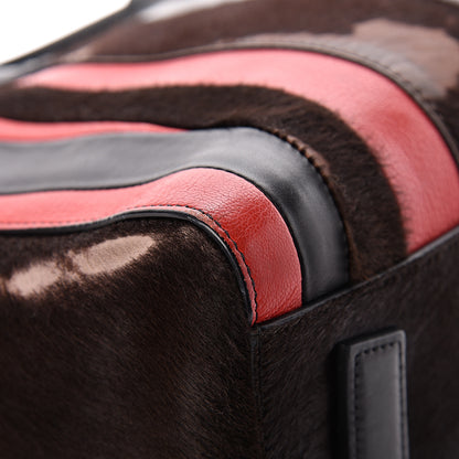 Givenchy Calf Hair Goatskin Smooth Calfskin Patchwork Medium Antigona Black Red 19 of 19