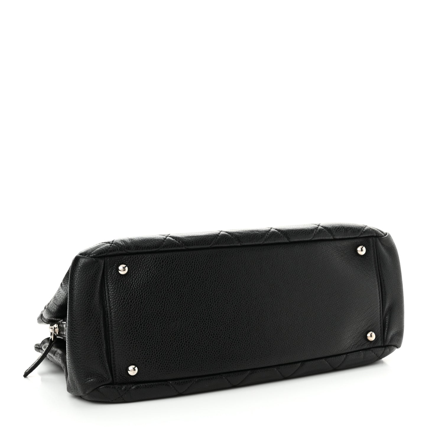 Caviar Quilted Timeless CC Soft Tote Black