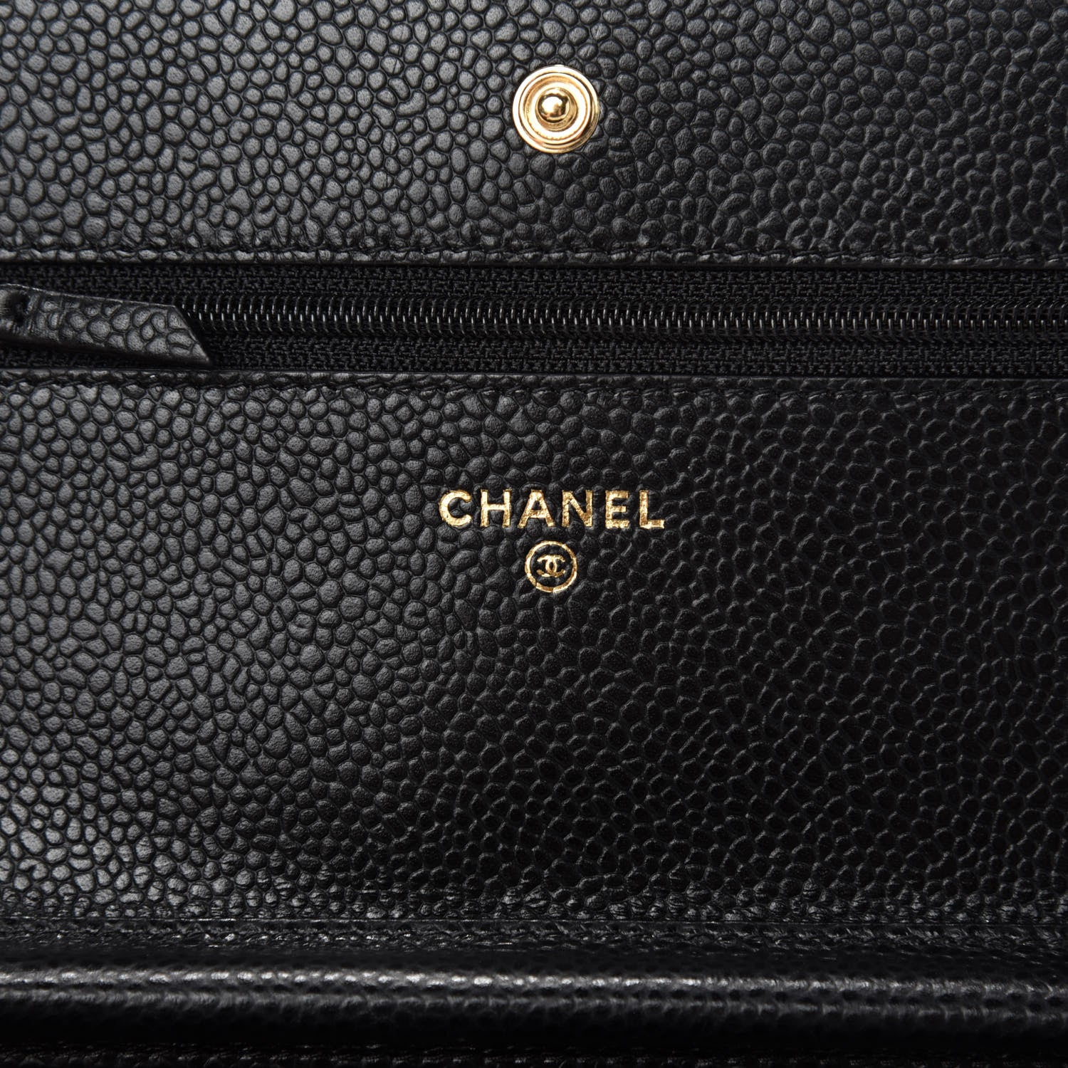 Chanel Caviar Quilted Wallet On Chain WOC Black 8 of 12