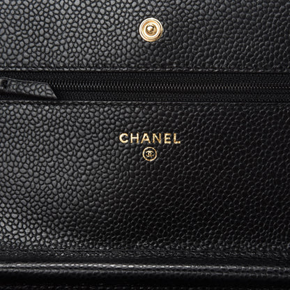 Chanel Caviar Quilted Wallet On Chain WOC Black 8 of 12