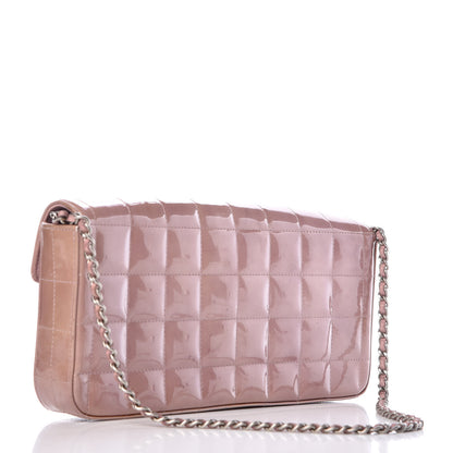 Chanel Patent Quilted East West Chocolate Bar Flap Light Purple 3 of 15