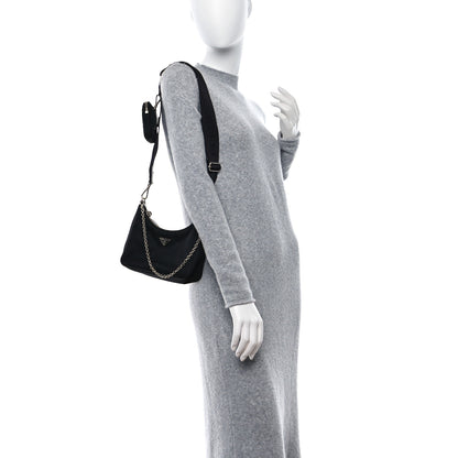 Prada Nylon Re-Edition 2005 Shoulder Bag Black 2 of 12