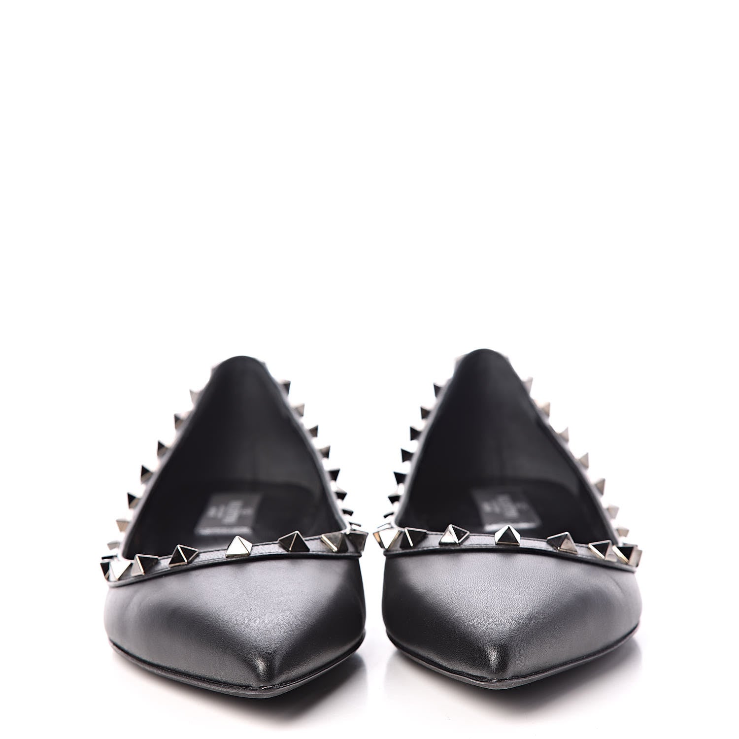 Valentino Garavani Nappa Rockstud Ballerina Flats 38 Black 2 of 9