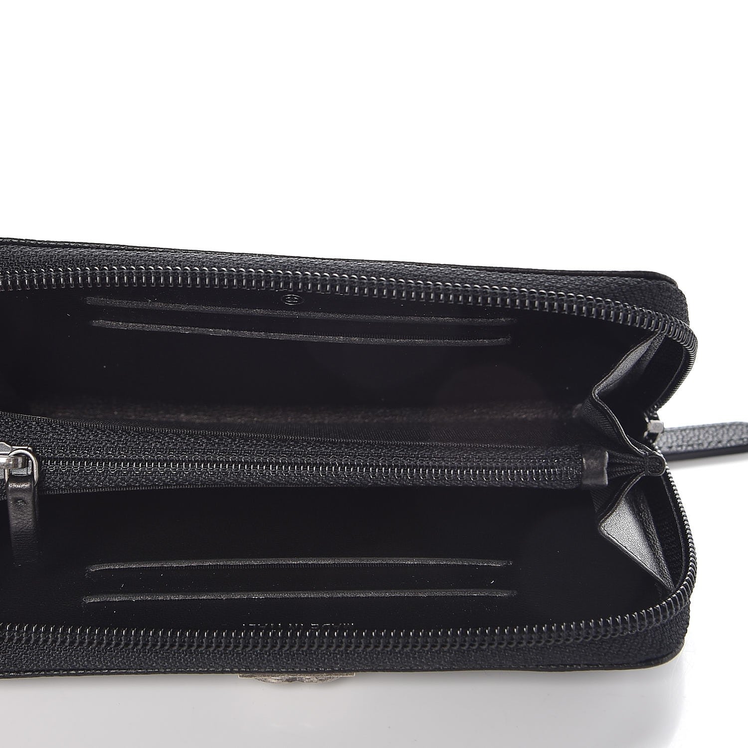 Chanel Caviar Quilted Boy Small Zip Around Wallet Black 5 of 9